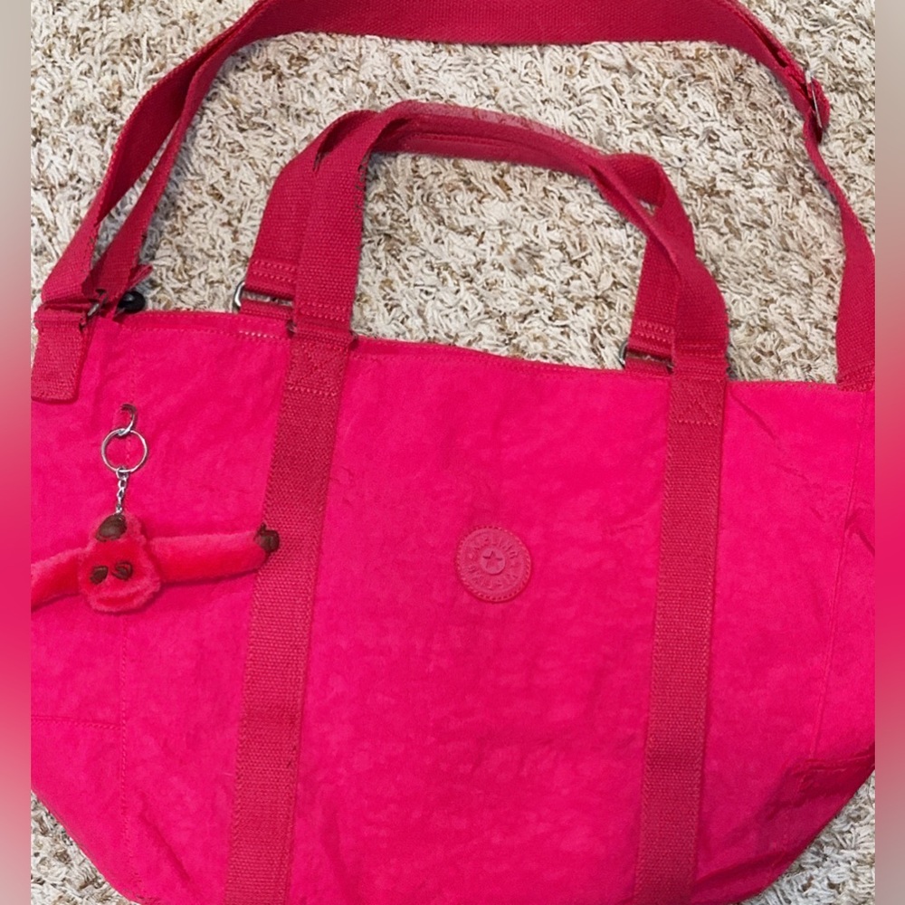 Kipling Large Hot Pink Tote